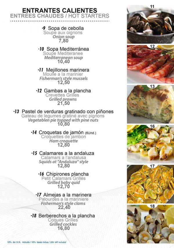 carta-dalbert-entrantes-calientes | D'Albert - Restaurant - Pizzeria